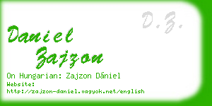 daniel zajzon business card